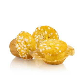 Mini Muffins, Vanille / Zitrone, gefüllt, beldessert, TK, 1,08 kg, 72 x 15g