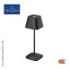 Tischleuchte Neapel MICRO, mit Akku, 20x6,5x6,5cm, Alu, schwarz (97012), 1 St