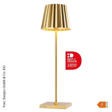 Tischleuchte TROLL 2.0- Outdoor, mit Akku, 38x10x10cm, Alu, gold (78187), 1 St