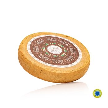 Schwarzkümmelkäse, halbfester Schnittkäse, ganzer Laib, BIO , ca.3 kg