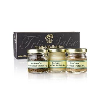 Ppura Trüffel-Kollektion (Salsa Tartufata/Creme/Butter), Tartufi di Fassia, BIO, 90 g, 3 x 30g