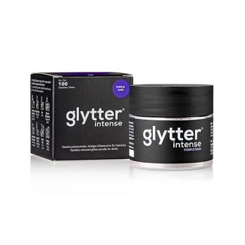 glytter intense Purple Rain, Lebensmittelglitzerpuder, (Lila / Violett), 10 g