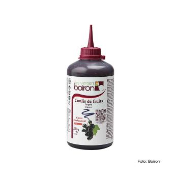 Coulis / Sauce - Cassis,  20% Zucker, Squeeze Flasche, TK, 500 g