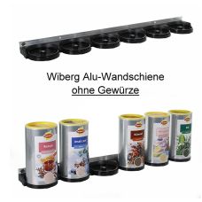 Wiberg Alu-Wandschiene für 6 Wiberg-Dosen, mit Magneten, 1 St