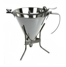 deBUYER Fondanttrichter, automatisch, mit 3 Auslaufmaßen, 1,5 Liter, mit Gestell, 1 St