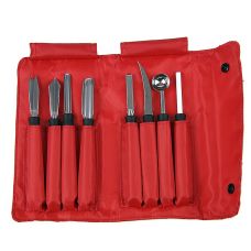 Schnitzmesserset Professional 8-tlg., Edelstahl, Triangel, Set