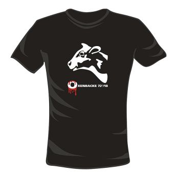 LEKKER KLAMOTTEN by S. Stemberg, T-Shirt, schwarz, Oxenbacke, Gr. S, 1 St