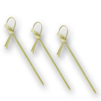 Bambus-Spieße, mit Knotenende, 8 - 10cm, 200 St