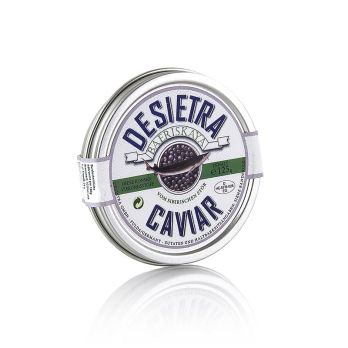 Kaviar Set - Baeriskaya Kaviar und Glaskaviarbowl & 2 Löffel, 125 g, 6 tlg.