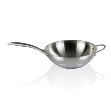 Napoleon Grillzubehör - Wok Pfanne, Edelstahl, Ø 30 cm (Induktion geeignet), 1 St