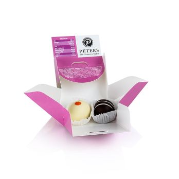 Oster Pralinen Hase Pink, beschwipst (mit Alkohol), Peters, 25 g, 2 St