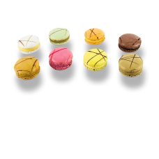 La Rose Noire - Macarons Mischung, gefüllt, 8 Sorten, ø 40mm, TK, 1,08 kg, 72 St