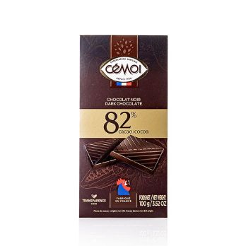 Schokoladen Tafel - Zartbitter 82% Kakao, Cémoi, 100 g