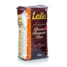 Basmati Naturreis, braun, Laila, 2 kg
