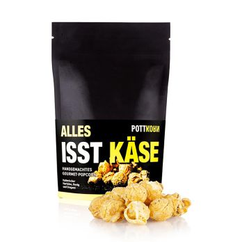 Pottkorn - Alles isst Käse, Popcorn mit Hartkäse, Honig & Oregano, 150 g