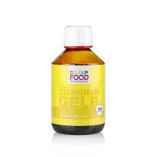 ColourFood Lebensmittelfarbe - Zitronen Gelb, flüssig, wasserlöslich, vegan, 250 g