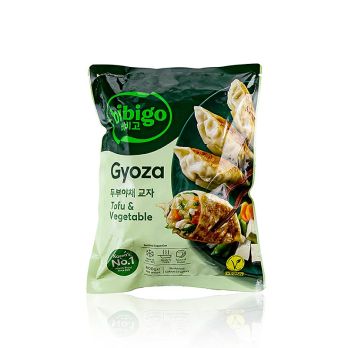 Wan Tan - Gyoza Teigtaschen mit Gemüsefüllung (Tofu, Lauch, Kohl), Bibigo, TK, 600 g, 30 St