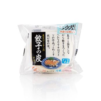 Gyoza Teig, runde Nudelblätter, ø 8,5cm, Tokyo Wantan, TK, 140 g, 24 Blatt