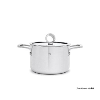 Olavson Kupferkern Kochtopf, mit Deckel, 16cm, 2l, für alle Herdarten, 1 St