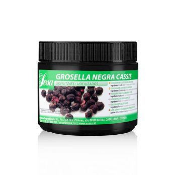 Sosa Gefriergetrocknete Schwarze Johannisbeeren/Cassis, ganz (39469), 50 g