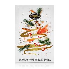 Adventskalender mit 24 Gewürzen in Gläsern, 99g, Le Comptoir Colonial, 99 g