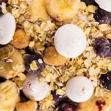 POMOM Smoothie Bowl Cinnamon (Banane/Blaubeere/Hafer/Kokos/Zimt), TK, 4,4 kg, 20 x 220g