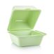 Mehrweg Take-Away Burgerbox, 157x157x104mm, Grün, 50 St