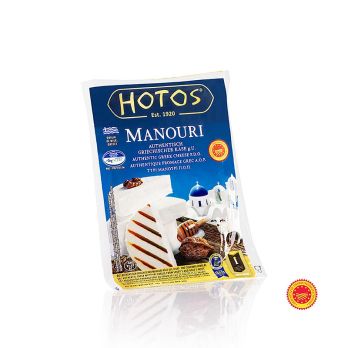 Manouri PDO/g.U., Griechischer Käse aus Schafsmilch, Hotos, 200 g