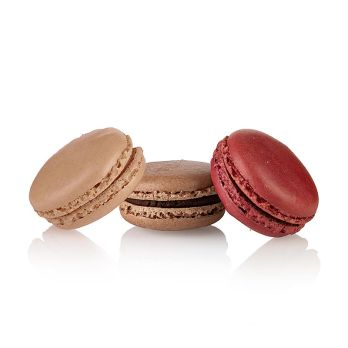 Amarella Macarons Mischung, 3 Sorten Choba Choba Schokolade, TK, 1,05 kg, 70 St