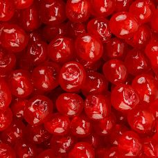 Belegkirschen, rot - mit Farbstoff, glasiert, 1 kg