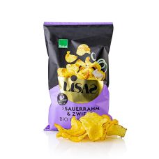 Lisa´s Chips - Sauerrahm Frühlingszwiebel (Kartoffelchips), BIO, 115 g