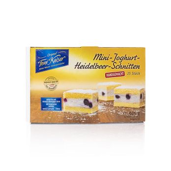 Mini Joghurtschnitten mit Heidelbeeren, Toni Kaiser, TK, 625 g, 25 St