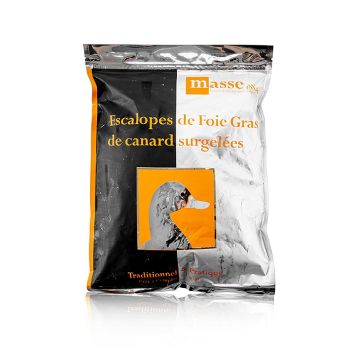 Entenstopfleber, mittlere Scheiben, ca. 20 Scheiben á 50g Masse, TK, ca.1.000 g, ca.20 St