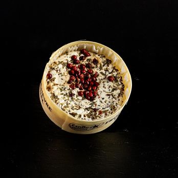 Tomette aux Baies en Cave, Ziegenmilch Frischkäse mit Kräutern & Gewürzen, 100 g