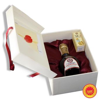 Aceto Balsamico Tradizionale DOP/g.U., Ciliegio, 50 Jahre, Geschenkbox, Malpighi, 100 ml