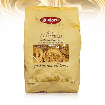 Granoro Tagliatelle mit Ei, 6mm, Bandnudelnester, No.116, 500 g