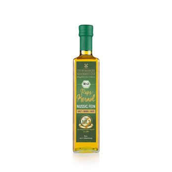 Rapskernöl, kaltgepresst, aus geschälter Rapssaat nativ, Teutoburger Ölmühle, BIO, 500 ml