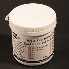 Lebensmittelfarbe Pulver, rosa, wasserlöslich, 9113, Ruth, 50 g
