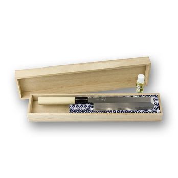 Haiku Pro HP-4 Nakiri, Gemüsemesser, 16,5cm,einseitiger Schliff,Holzbox/Öl/Tuch, 1 St