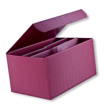 Weinpräsentkarton, bordeaux, für 6 Flaschen à 0,75 l, 1 St