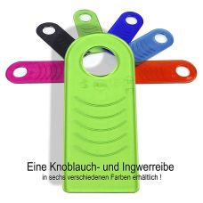 Rub it, Knoblauch und Ingwerreibe, Kunststoff in verschiedenen Farben, 1 St