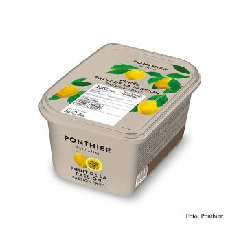Püree - Passionsfrucht/Maracuja, 100% Frucht, ungezuckert, TK, 1 kg