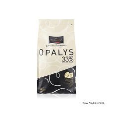 Valrhona Opalys, weiße Couverture, Callets, 33% Kakaobutter, 3 kg