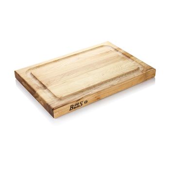 Boos Block Schneidebrett BBQ BD aus Ahorn, 45,7x30,5x3,8cm, mit Ablaufrinne, 1 St