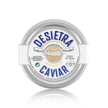 Desietra weißer Kaviar vom Albino-Stör (Sterlet), Aquakultur Deutschland, 125 g
