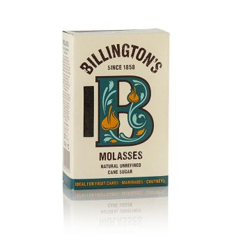 Molasse Zucker-Pulver, dunkel, Roh-Rohrzucker, kräftiges Aroma, Billington´s, 500 g