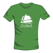 LEKKER KLAMOTTEN by S. Stemberg, T-Shirt, grün, Wer schicken will..., Gr. S, 1 St