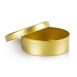 Kaviardose - gold, unbedruckt, mit Verschluss-Gummi, ø11,5cm, für 500g Kaviar, 1 St