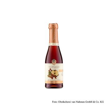 Van Nahmen Apfel-Rote Johannisbeere-Himbeere Fruchtsecco, alkoholfrei, 200 ml