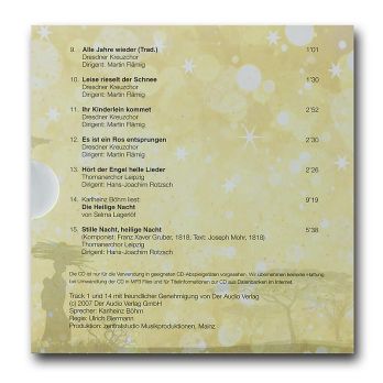 Besinnliche Weihnachten, CD mit Liedern und Märchen gelesen von Karlheinz Böhm, 1 St